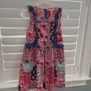 Matilda Jane Pink and Purple Floral Kids Dress